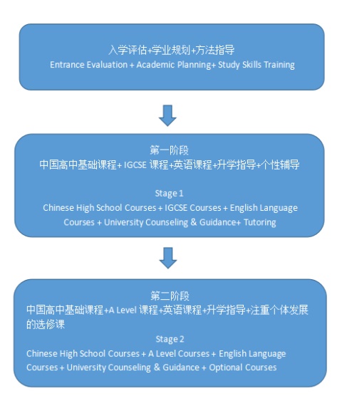 北京市第八十中學(xué)國際高中中英課程流程01